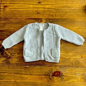 Angel Dear, gray sweater 6-12 months EUC
